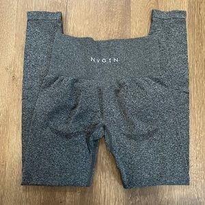 NVGTN Black Speckled Countour Seamless Leggings High Waisted Size XS